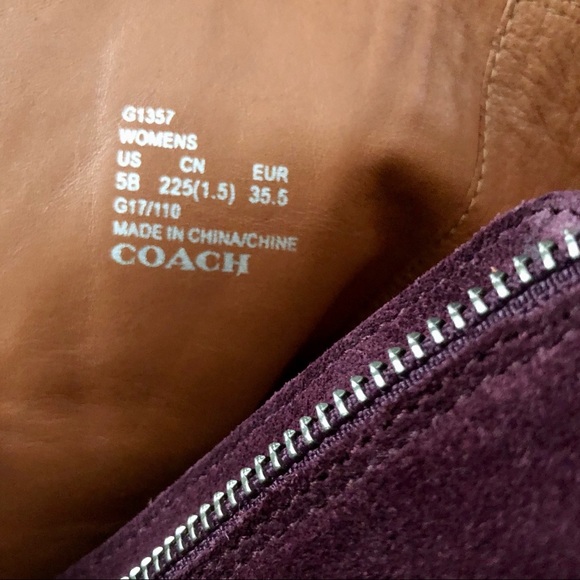 NWT Coach OMBRÉ Heel Suede Boots  Size 5B BEAUTIFUL!!! - Picture 9 of 12